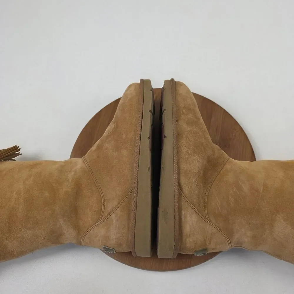 UGG Australia Plumdale Winter Boots Womens Sz 10 EU‎ 41 Brown Leather Sheespkin